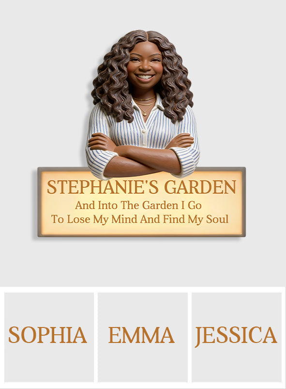 Custom From Any Photo - Personalized Gardening LED Light Acrylic Sign