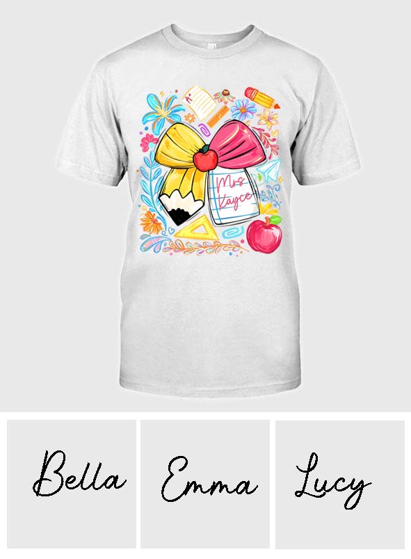 Back To School, Teacher Gift Idea - Personalized Teacher T-shirt And Hoodie