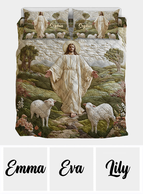 Grace and Glory - Personalized Christian Quilt Set