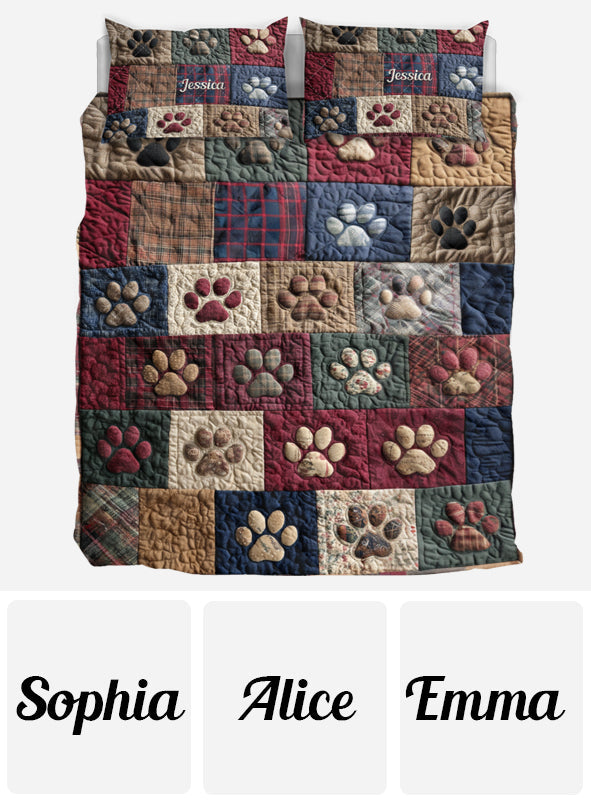 Love My Dog - Personalized Dog Quilt Set