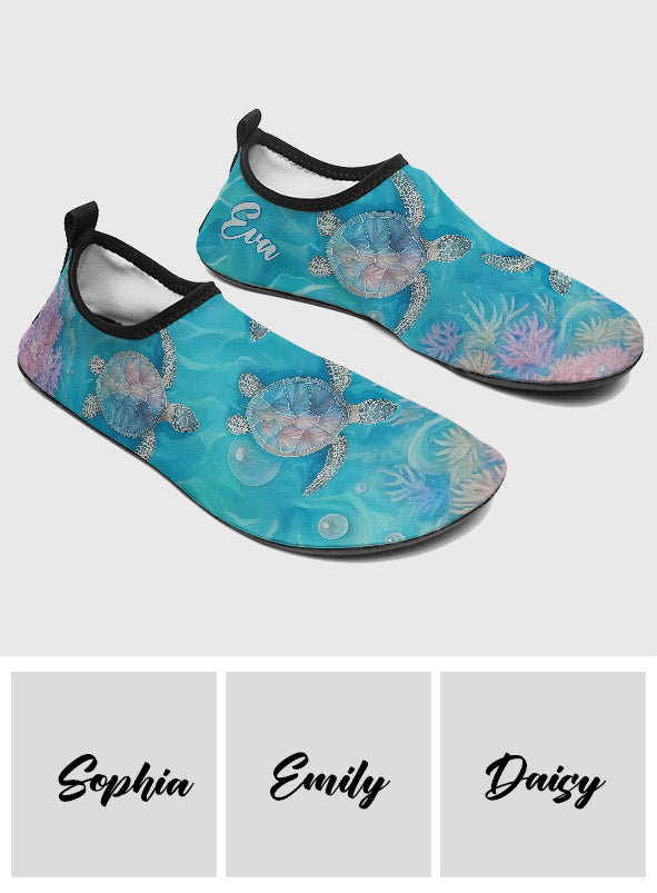 Love Turtles - Personalized Turtle Water Shoes