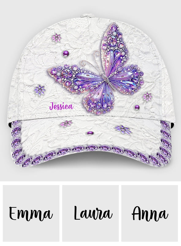 Beautiful Butterfly - Personalized Butterfly Classic Cap