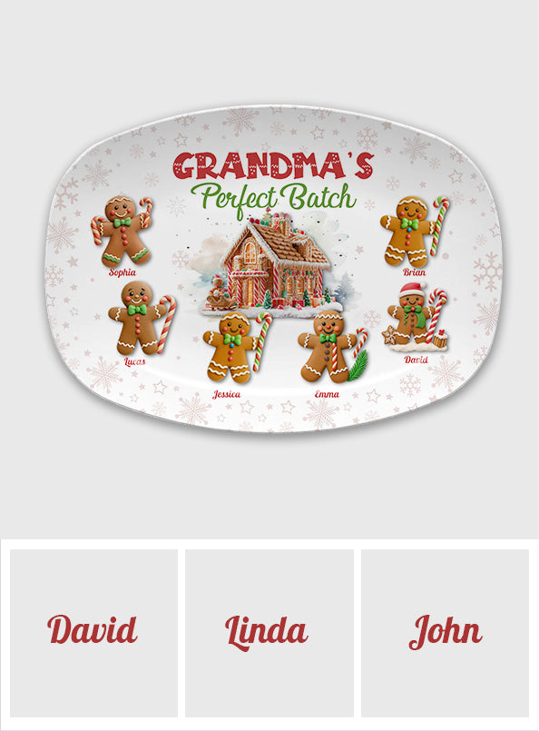 Grandma's Perfect Batch - Personalized Grandma Plate