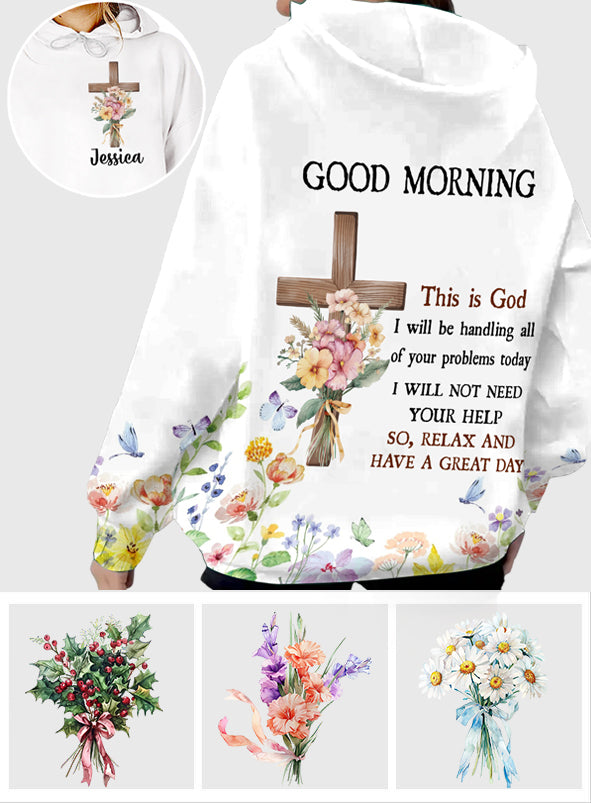 Good Morning This Is God - Personalized Christian All Over Shirt