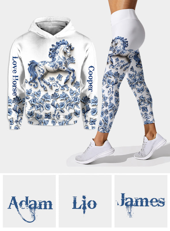 Beautiful Horse - Personalized Horse Hoodie and Leggings