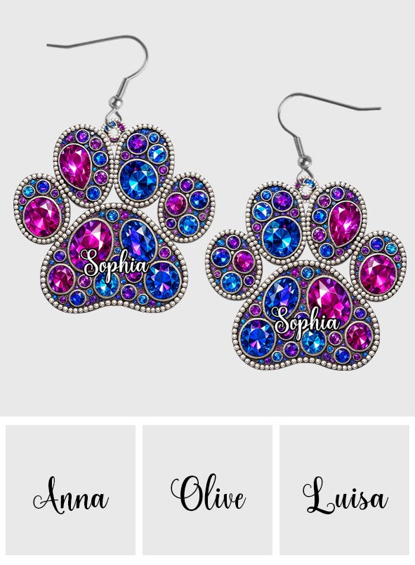 Proud Dog Mom - Personalized Dog Earrings