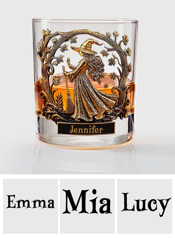 Cool Witches Drink Whiskey - Personalized Witch Whiskey Glass