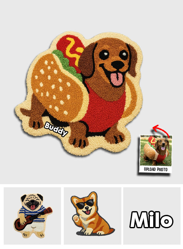 Any Photo Into Rug - Personalized Dog Non-Slip Tufted Rug