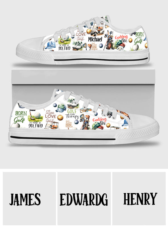Live Love Golf - Personalized Golf Low Top Shoes