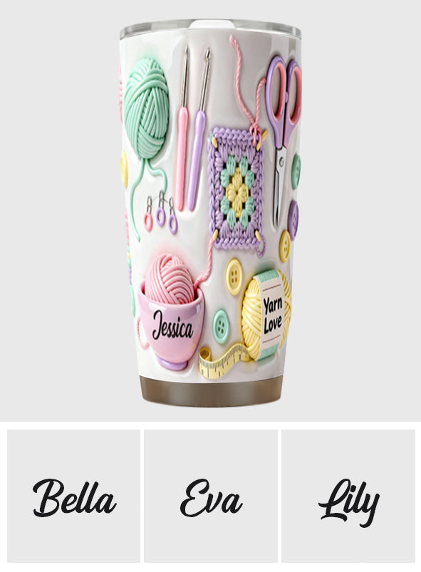 Love Crocheting - Personalized Crocheting Tumbler