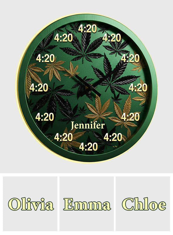 It's 420 Always - Personalized Weed LED Light Wall Clock