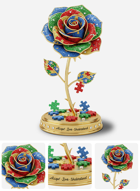 Accept Love Understand - Autism Awareness Custom Shaped Acrylic Plaque