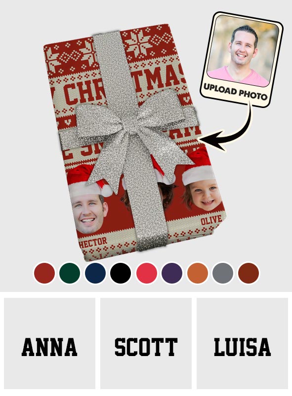 Merry Christmas - Personalized Family Wrapping Papers