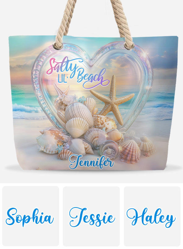 Salty Lil Beach - Personalized Sea Lover Beach Bag