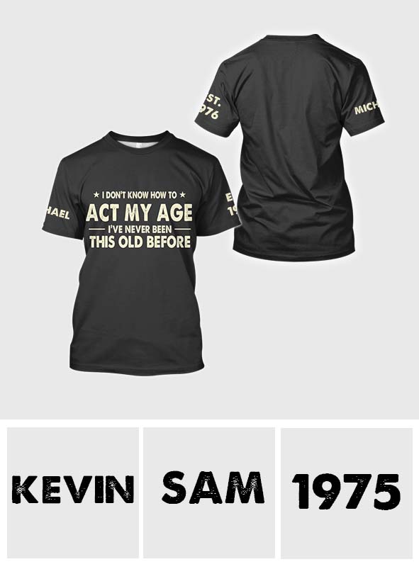 Happy Birthday - Personalized Birthday All Over Shirt