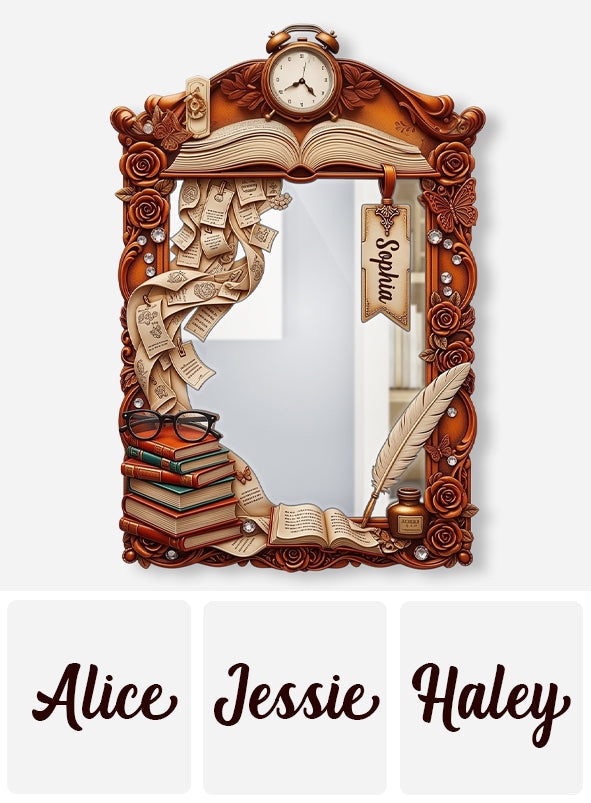 Love reading - Personalized Book Wall Hanging Mirror