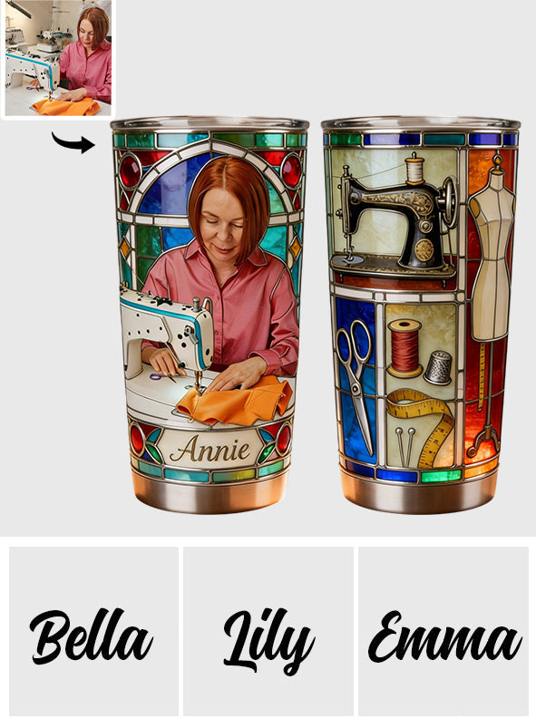Custom From Any Photo - Personalized Sewing Tumbler