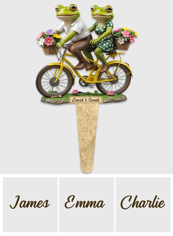 Together Until We Croak - Personalized Frog Acrylic Garden Sign