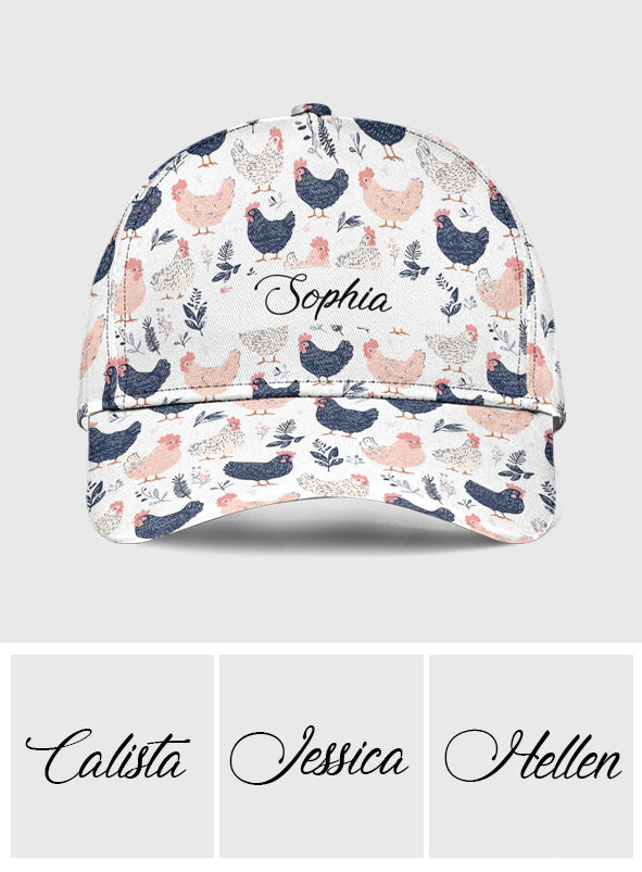 Cute Chicken - Personalized Chicken Classic Cap