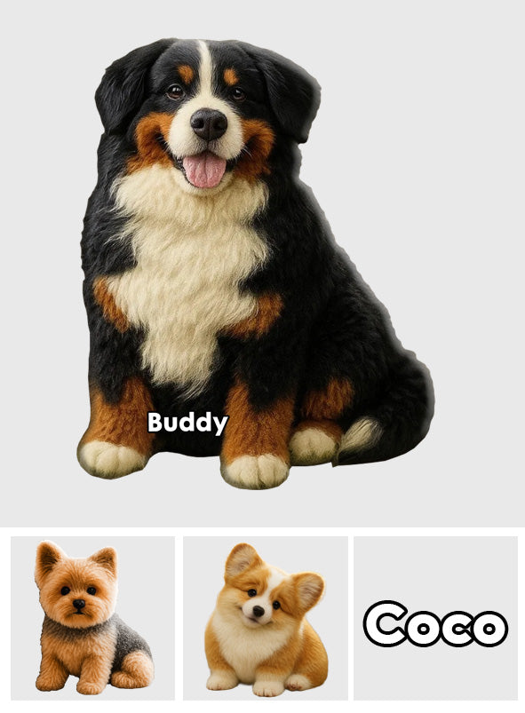 Just A Girl Who Loves Dog - Personalized Dog Shaped Pillow