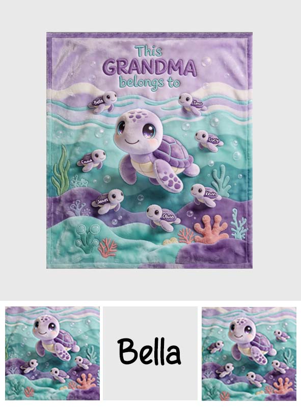This Grandma Belongs To - Personalized Grandma Blanket