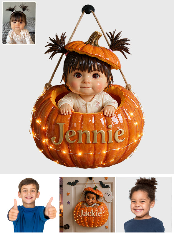Little Pumpkin - Personalized Kid LED Light Acrylic Sign