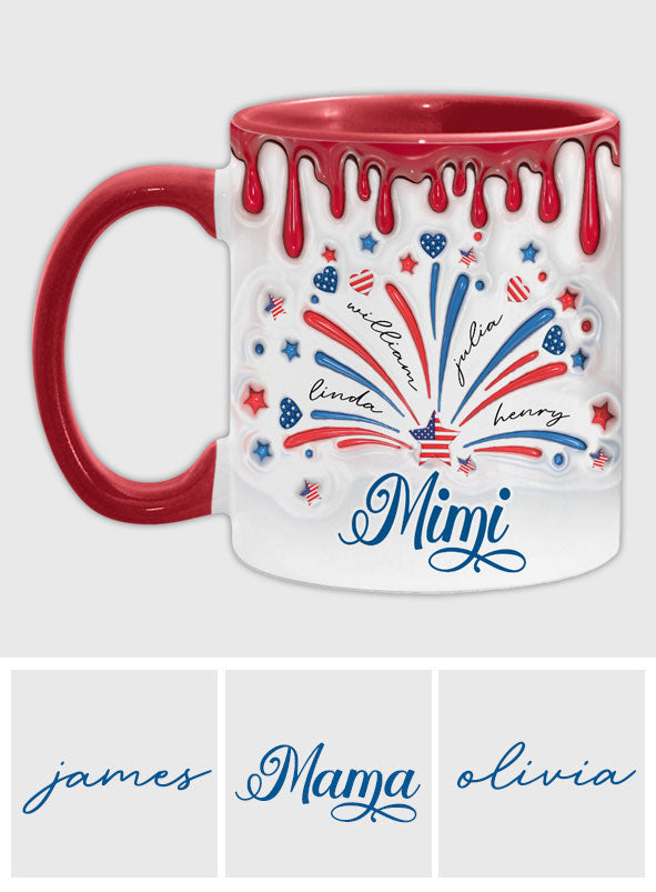 Blessed Grandma - Personalized Grandma Accent Mug