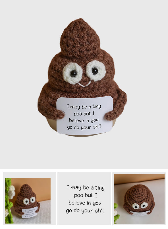 Positive Poo Crocheted - Crocheting Hand Knitted Figurine