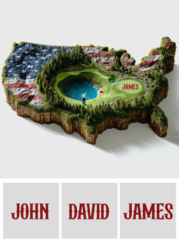 For The Love Of The Game - Personalized Golf Non-Slip Tufted Rug