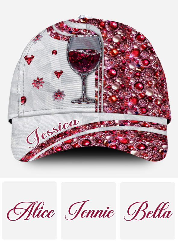 Just A Girl Who Loves Wine - Personalized Wine Classic Cap