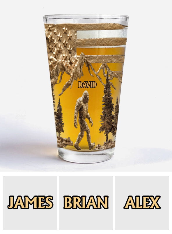 Sasquatch & Beer - Personalized Beer Beer Glass