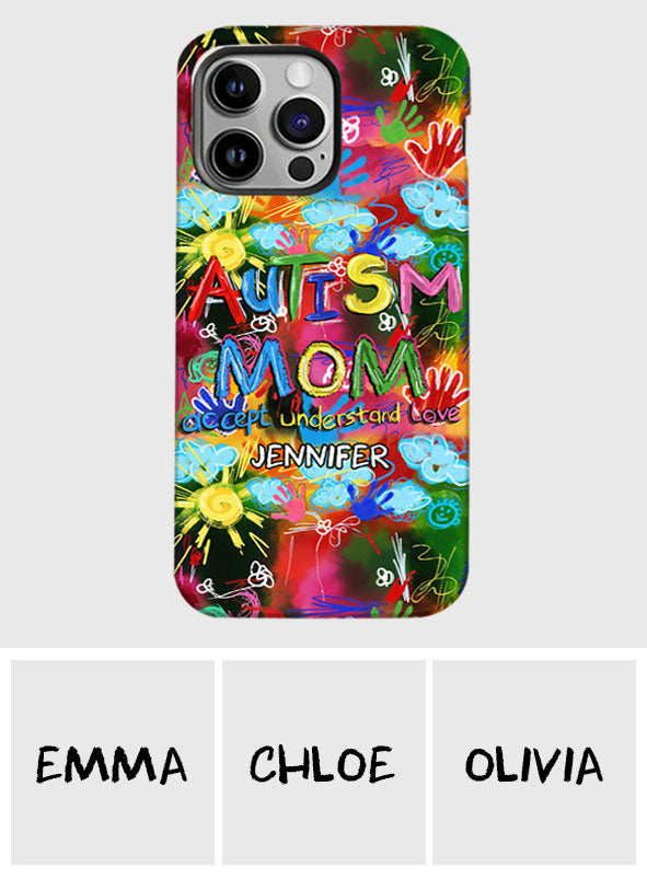 Autism Mom - Personalized Autism Awareness Full Print Phone Case