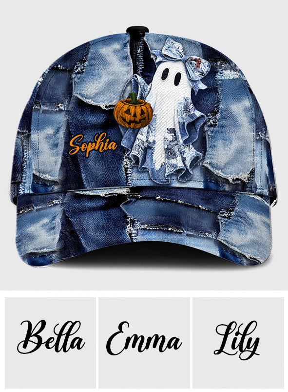 Coquette Halloween Ghost - Personalized Halloween Classic Cap