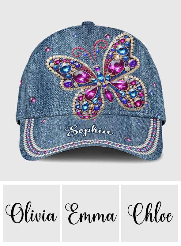 Beautiful Butterly - Personalized Butterfly Classic Cap