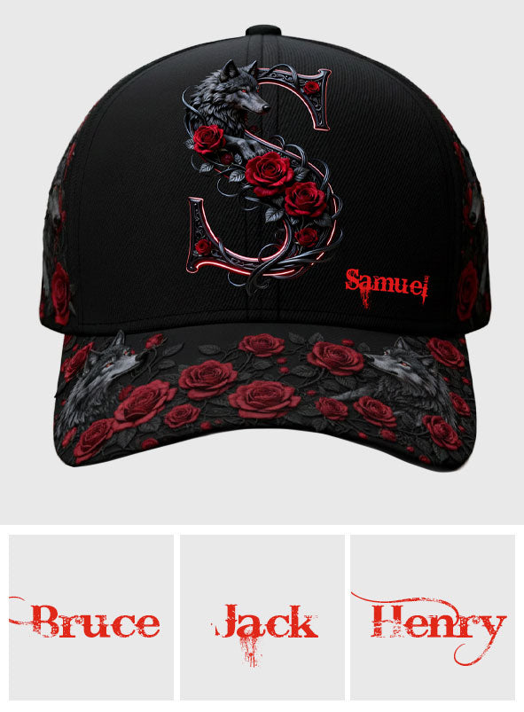 Wolf & Roses - Personalized Wolf Classic Cap
