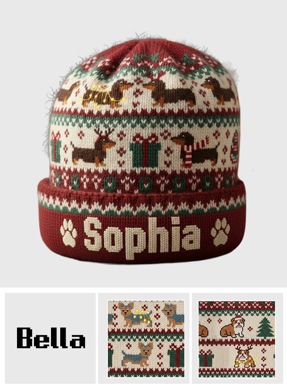 Cute Dog - Personalized Dog Beanie Hat