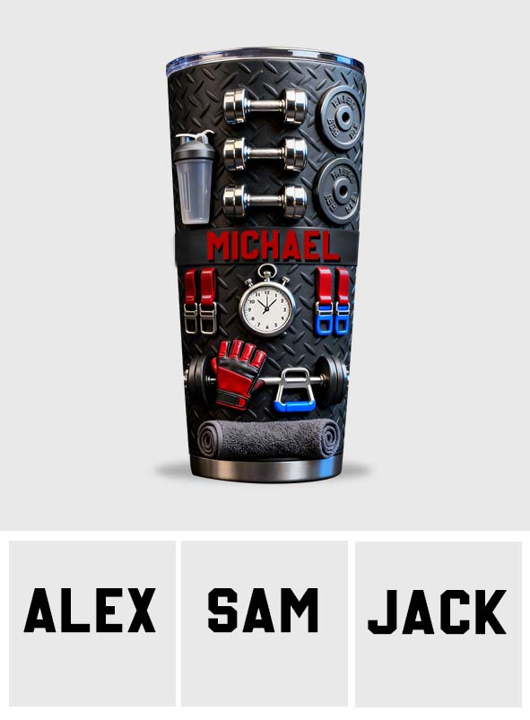 No Pain No Gain - Personalized Fitness Tumbler