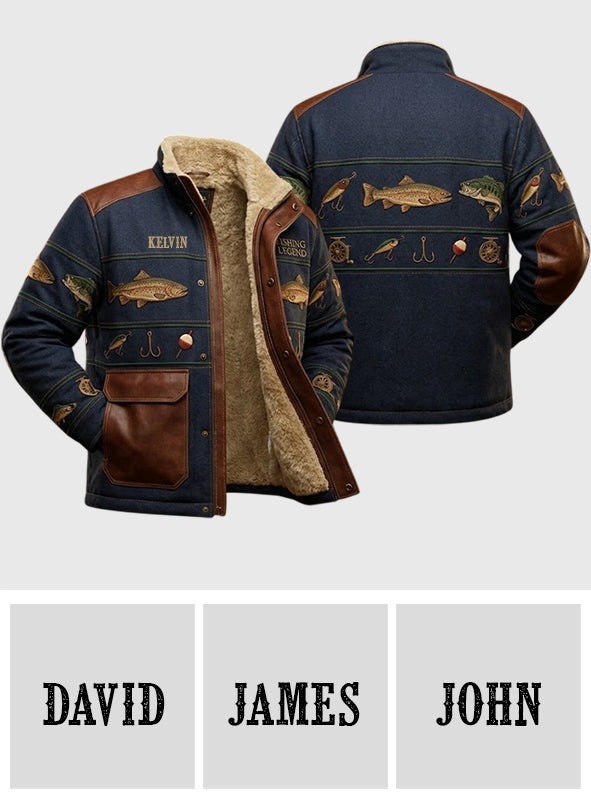 Fishing Legend - Personalized Fishing Zip Jacket