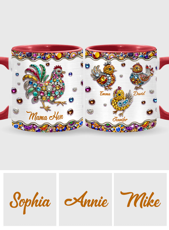 Mama Hen - Personalized Mother Accent Mug