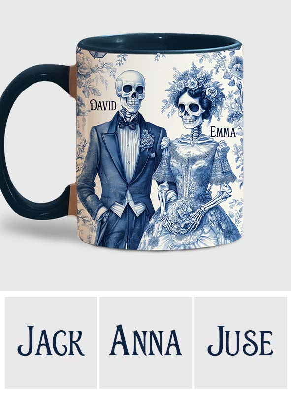 Until Death Do Us Part - Personalized Couple Accent Mug