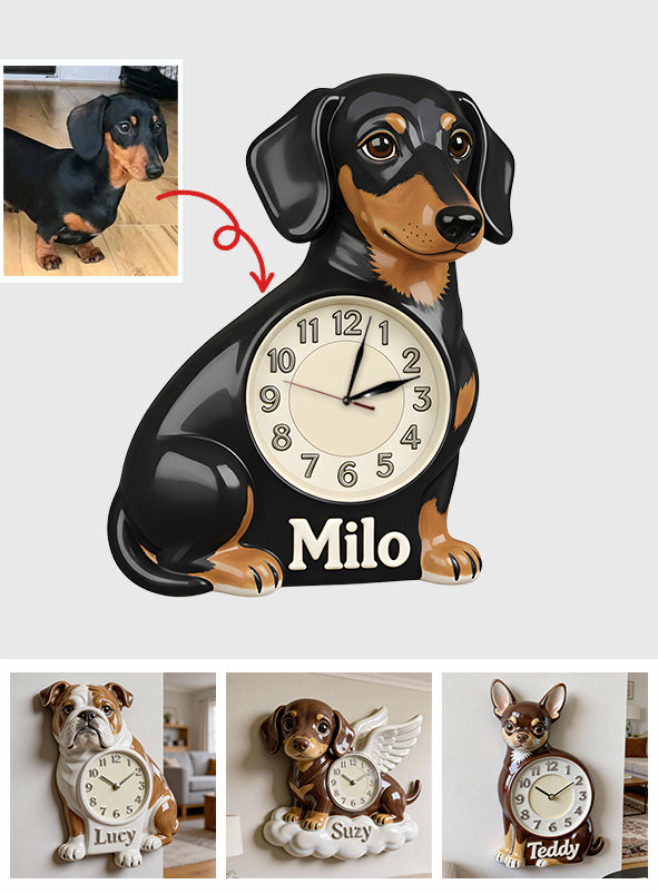 Love My Pet - Personalized Pet LED Light Wall Clock