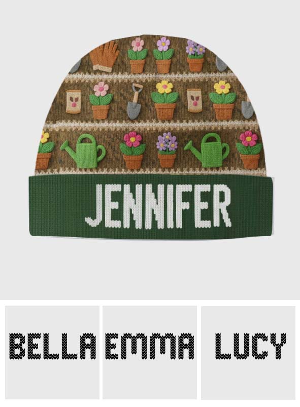 Love Gardening - Personalized Gardening Beanie Hat