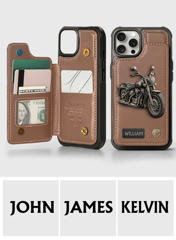 Motorcycle Enthusiast - Personalized Biker Wallet Phone Case