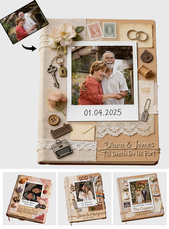 Love Letter To Husband, Boyfriend - Personalized Couple Leather Journal