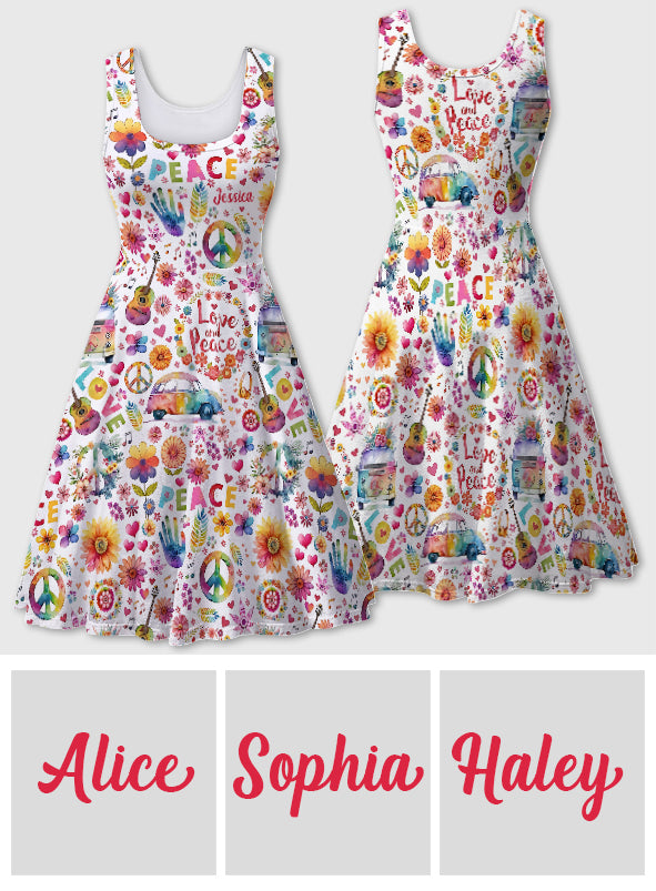 Hippie Soul - Personalized Hippie Sleeveless Dress