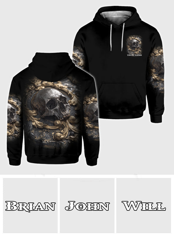 Metalic Skull - Personalized Skull All Over Shirt