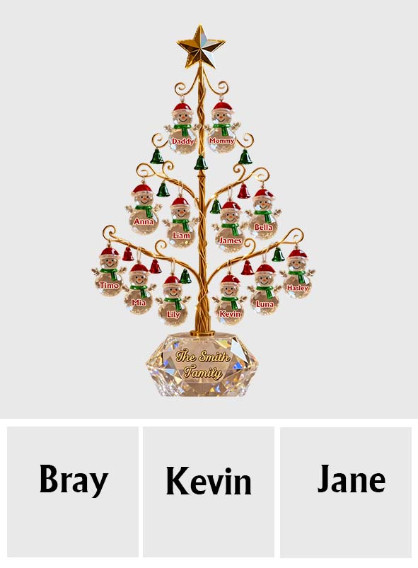 Merry Christmas - Personalized Family Custom Shaped Acrylic Plaque