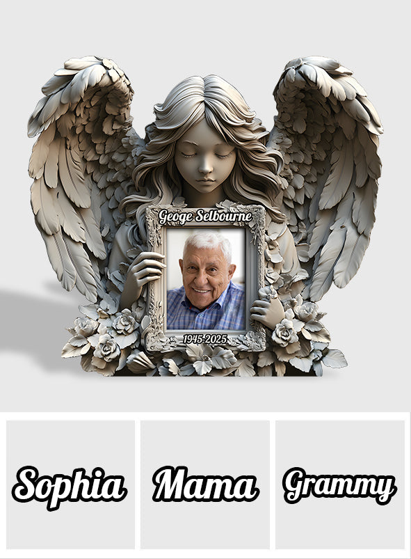 Angel Wings - Personalized Memorial Custom Shaped Acrylic Plaque