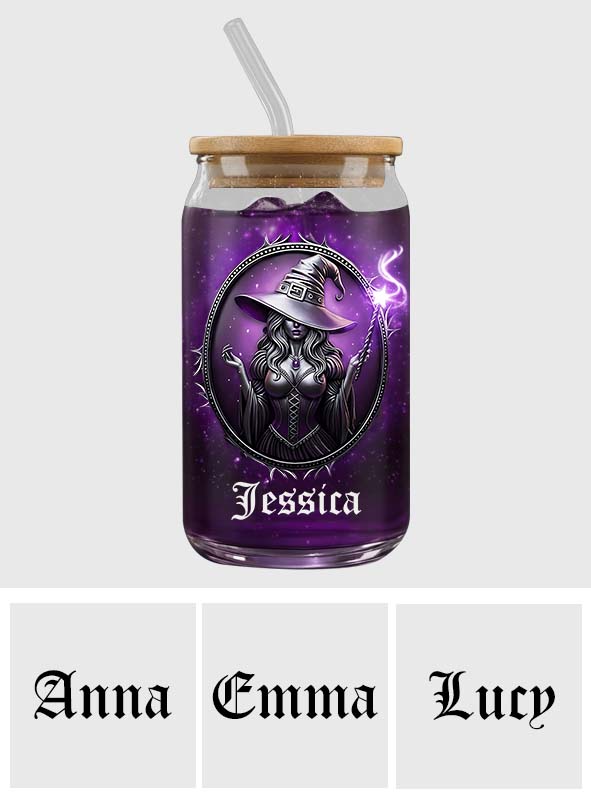 Beautiful Witch - Personalized Witch Can Glass