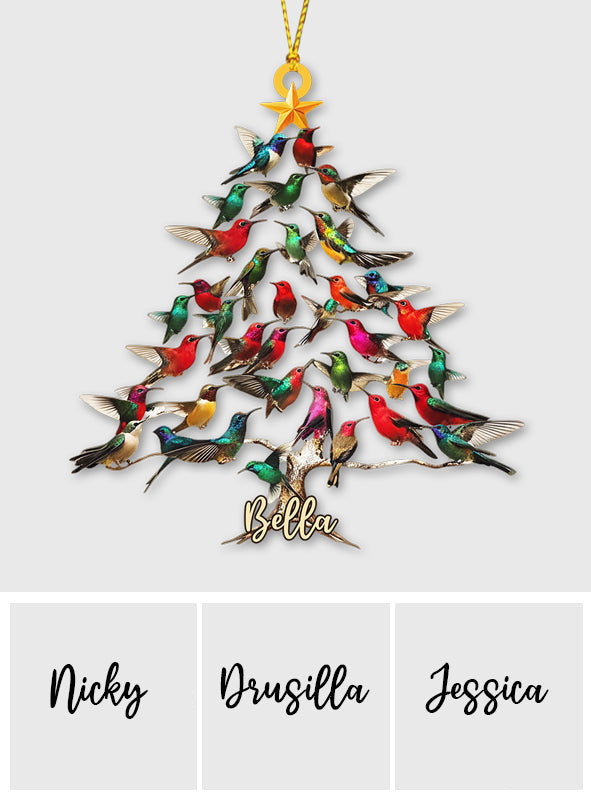 Love Hummingbird - Personalized Hummingbird Ornament
